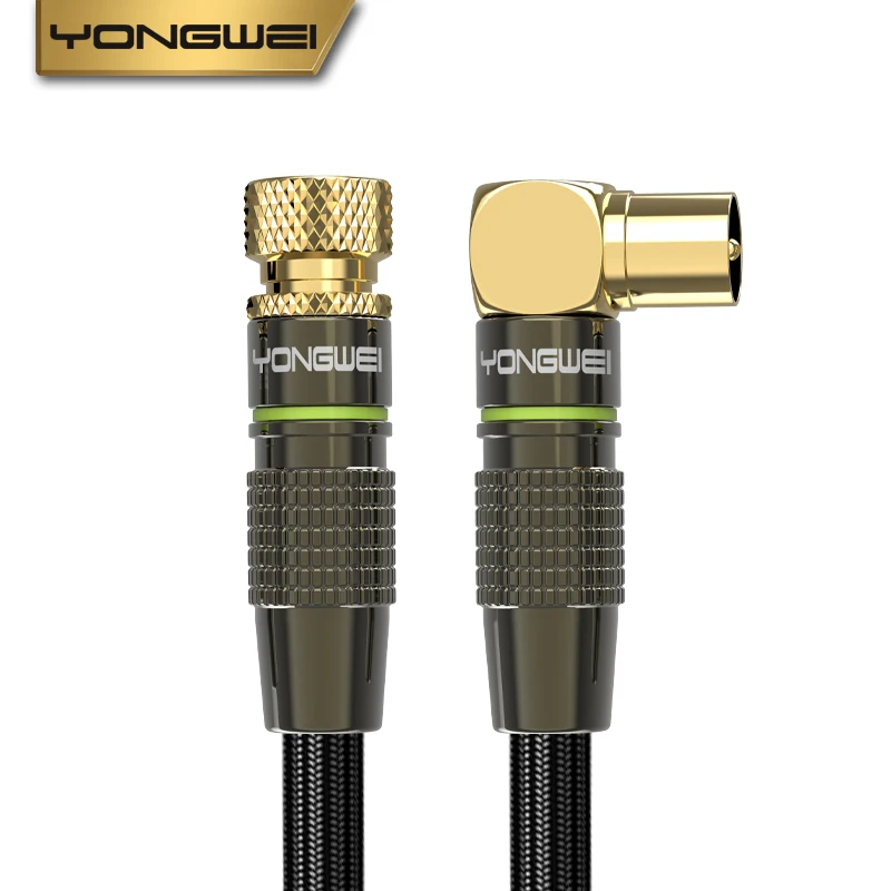 YONGWEI British thread RF head closed cable, HD cable TV cable, wall set-top box cable, TV tv antenna signal cable