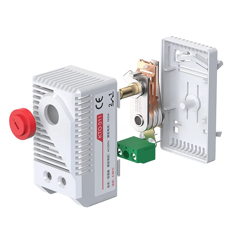 KTS011 KTO011 NO NC Temperature Controller Mechanical Switch Cabinet Thermostat And Humidity Control 0-60℃ AC250V 10A