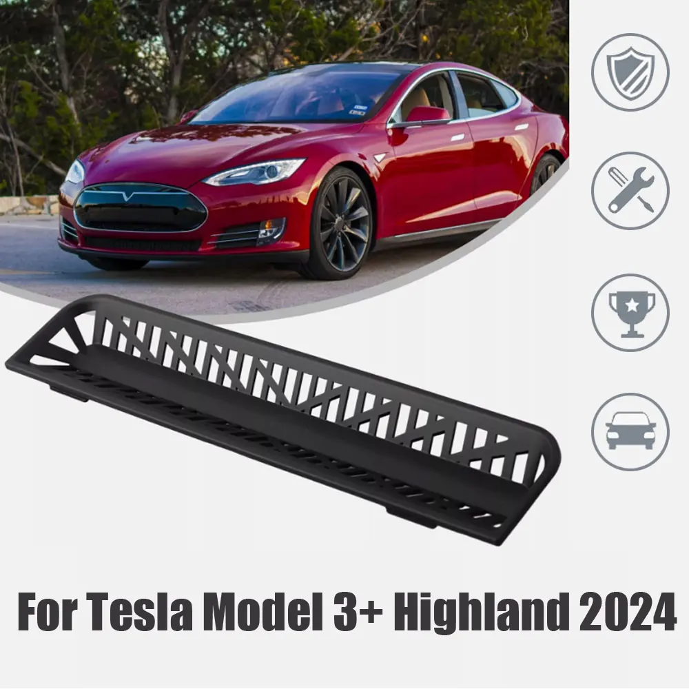 1pc Car Conditioning Anti Blocking Cover Car Console Protective Cover Car Rear Air Outlet Cover for Tesla Model 3+ Highland 2024