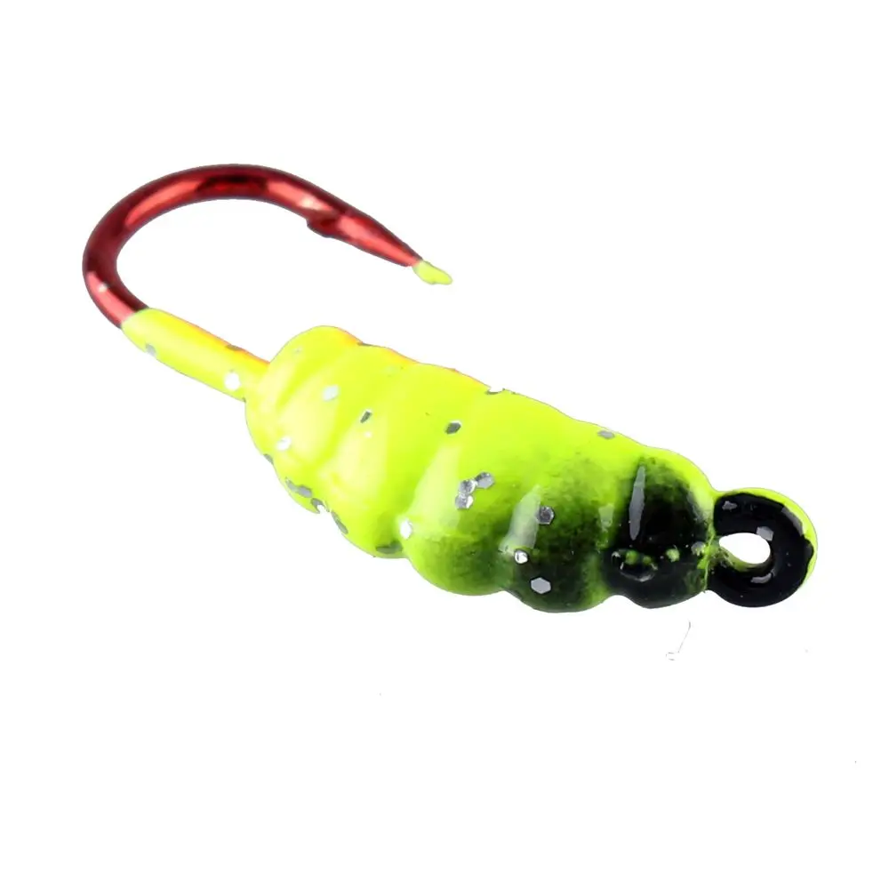 6Pcs High Quality Artificial Balancer Walleye AD-Sharp Lead Hard Hook Winter Bait Ice Fishing Lure