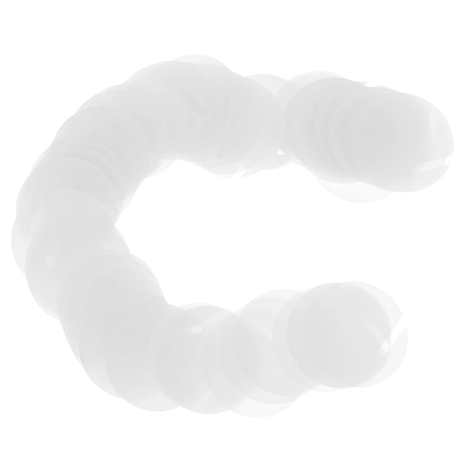 

60pcs Drink Tags Acrylic Round Shaped Markers Transparent Decorative Glass Edge Wedding Birthday Party Supplies