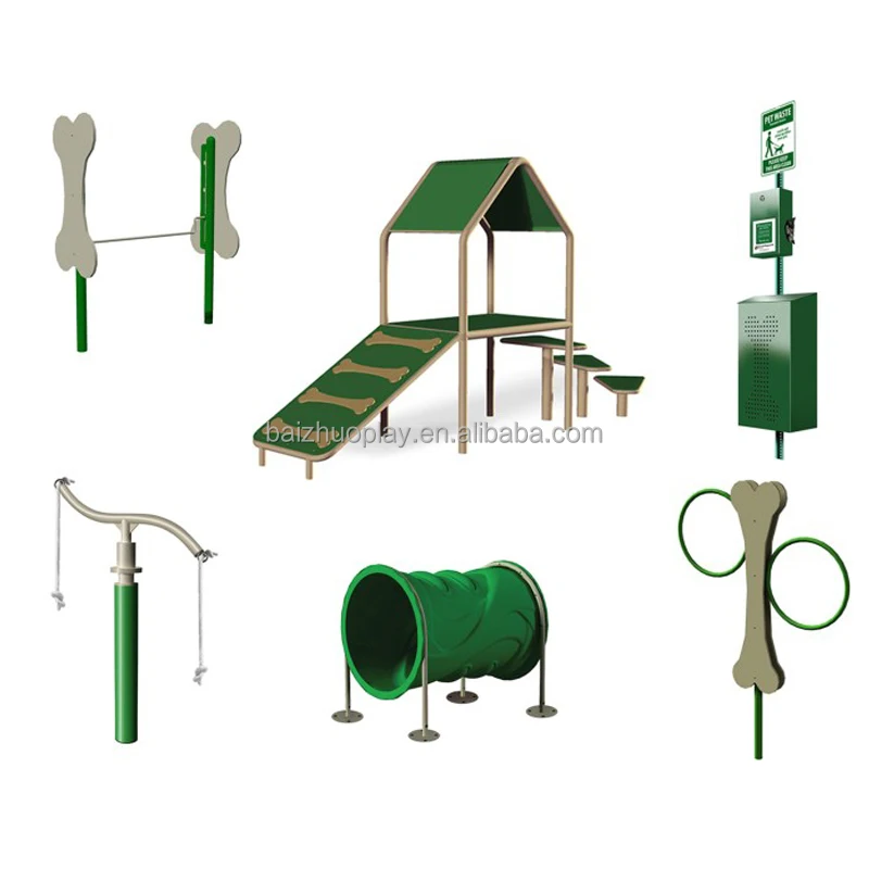 

Спортивное и тренировочное оборудование для больших собак на открытом воздухе. Пластиковый парковый туннель. Комбинация развлечений для развлечений собак.