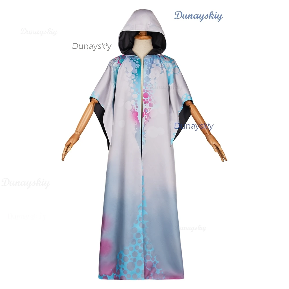 Anime Arcane S2 Viktor Anime Cosplay Costume Colorful Cloak Cape Wig Hextech Outfits Halloween Hooded Carnival Party Disguise Cl