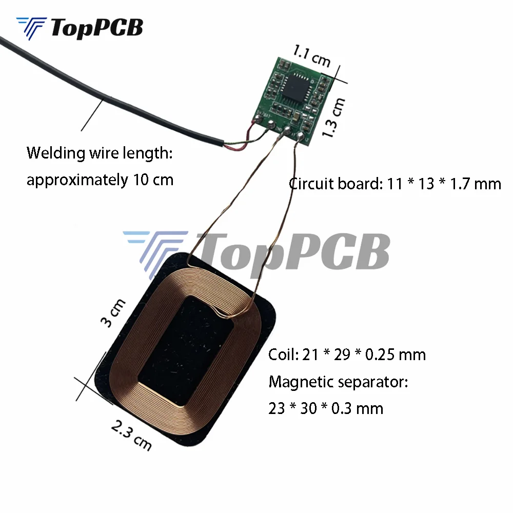 3W Mini Qi Wireless Charger Module Receiver PCBA Circuit Copper Coil Board Universal Charging For Samsung Huawei Xiaomi