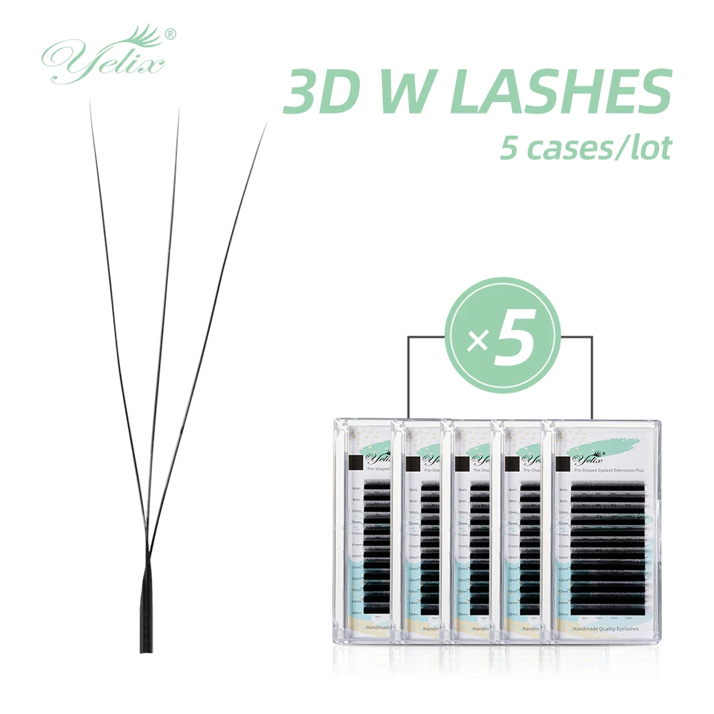 yelix-5-cases-w-shaped-small-opening-3d-lashes-extension-black-super-soft-lashes-premade-volume-fans-eyelashes-wholesale
