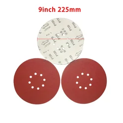 9inches 8 Hole 225mm Wall Sander  Sandpaper Woodworking Metal Grinding Disc Abrasive Polishing Tool 40-2000 Grit Sanding Discs