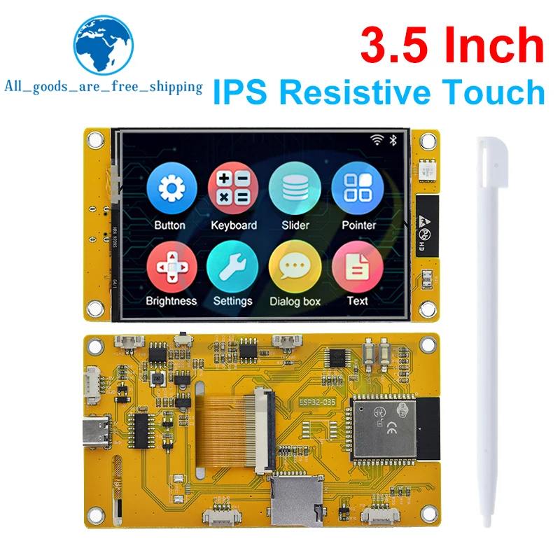 

2,4/2,8/3,5-дюймовый ЖК-модуль TFT ESP32 LVGL WIFI и Bluetooth TFT-дисплей Модуль 240*320 Смарт-экран с сенсорным экраном
