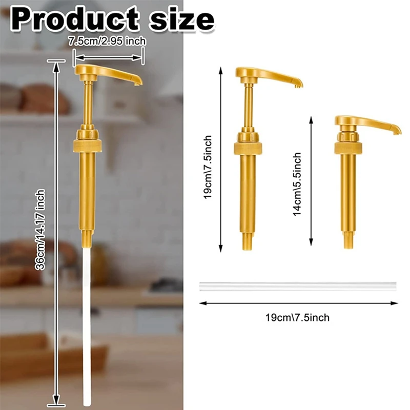 Coffee Syrup Pumps,20 Pack Pumps For Coffee Syrup Bottle, Fits 750 ML Coffee Syrup Pump Dispenser, Great For Home Silver Durable