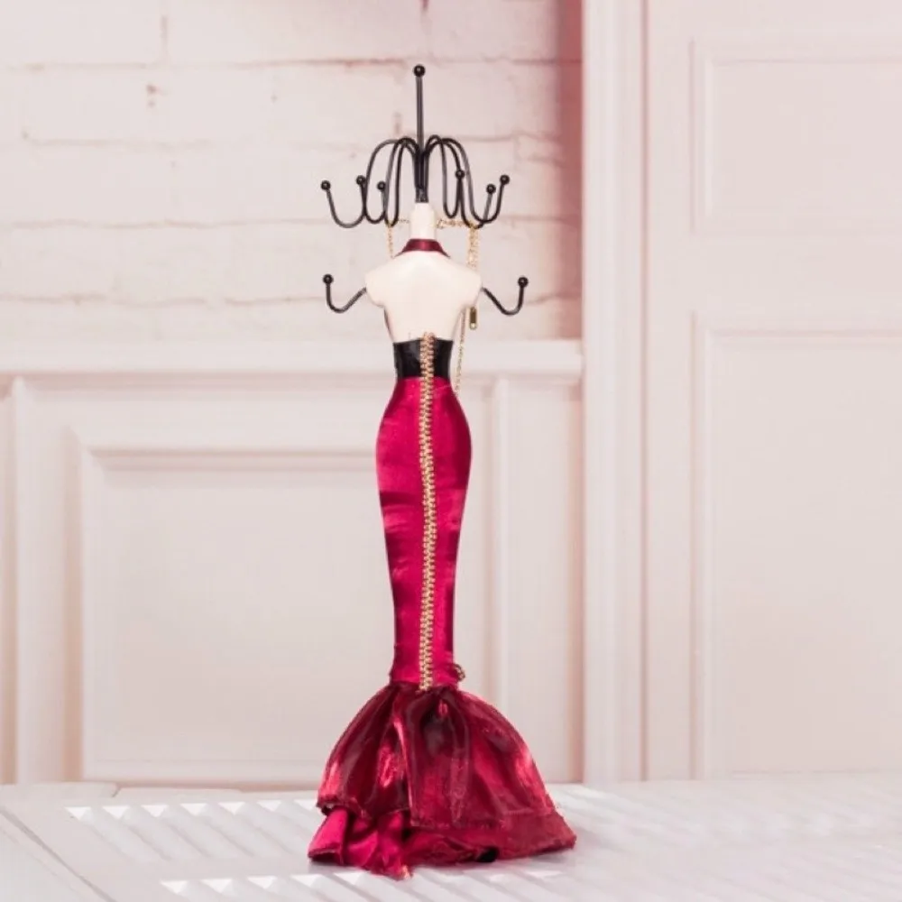 أريكة قلادة عارضة أزياء عرض موقف أحذية عالية الكعب فستان ذيل السمكة تنورة مجوهرات حامل حامل الدانتيل زهرة