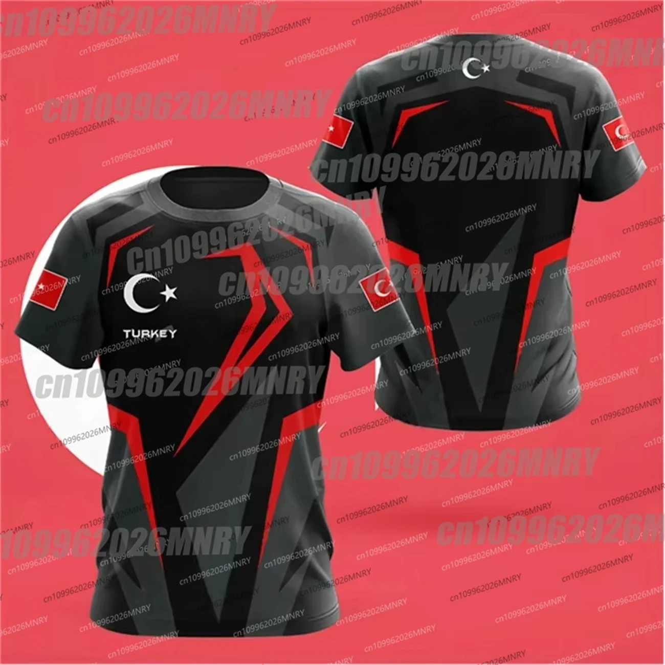 Turkey Flag Kid T-shirts Forest Camouflage Print Clothing Ropa Hombre Summer Moto Oversized Fashion Men Short Sleeve Male Tops