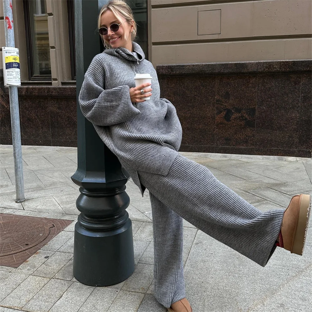 Suéter informal holgado para mujer, jersey de manga larga, color sólido, ropa de calle, precio único, novedad de 2024