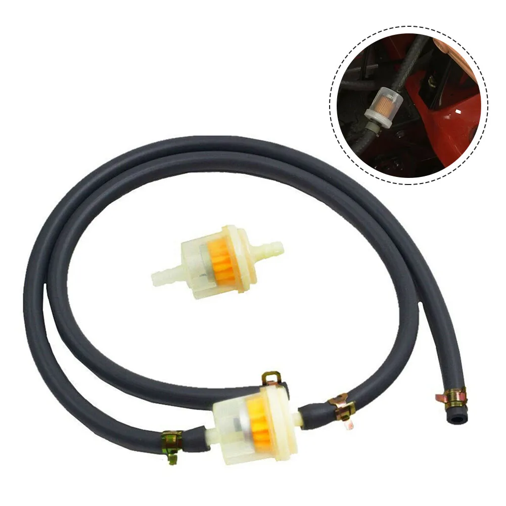 Fuel Line Hose and 691035 Fuel Filter Compatible with Small Engines Includes Hose Clamps Replaces 395051R and 499742