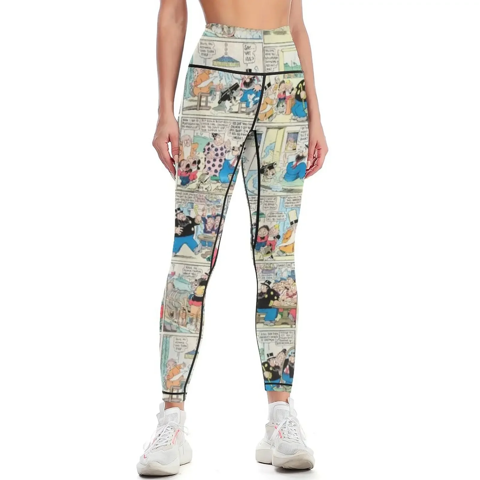

Old comic strip Leggings legings for fitness sports for push up Women's push up jogging pants Womens Leggings