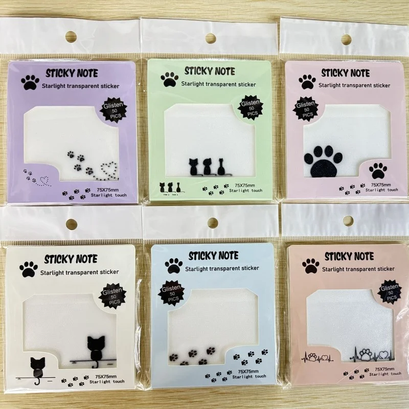 24pcs-lot-kawaii-cat-cat-paw-memo-pad-cute-n-times-stationery-label-notepad-bookmark-post-school-supplies