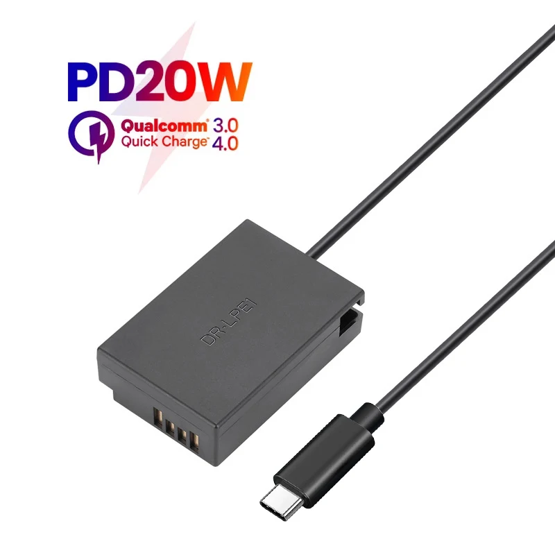 ACK-E18 typ USB C lp-e17 imitacja baterii Adapter zasilacza AC DC do Canon EOS R10 RP 200D 250D 750D 760D 77D 800D 850D 8000D ładowarka