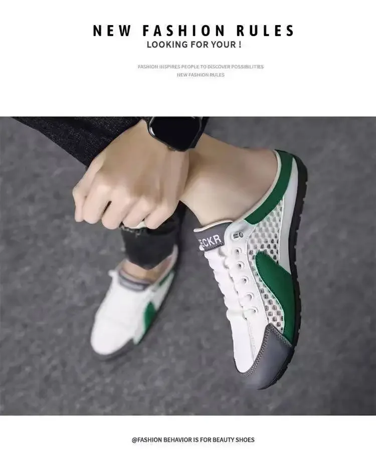 2026 Übergröße 48 Herrenmode Weichsohlen-Halbpantoffeln Trendige Freizeitschuhe Stützschuhe Sneakers Zapatos De Hombre – Detail 3
