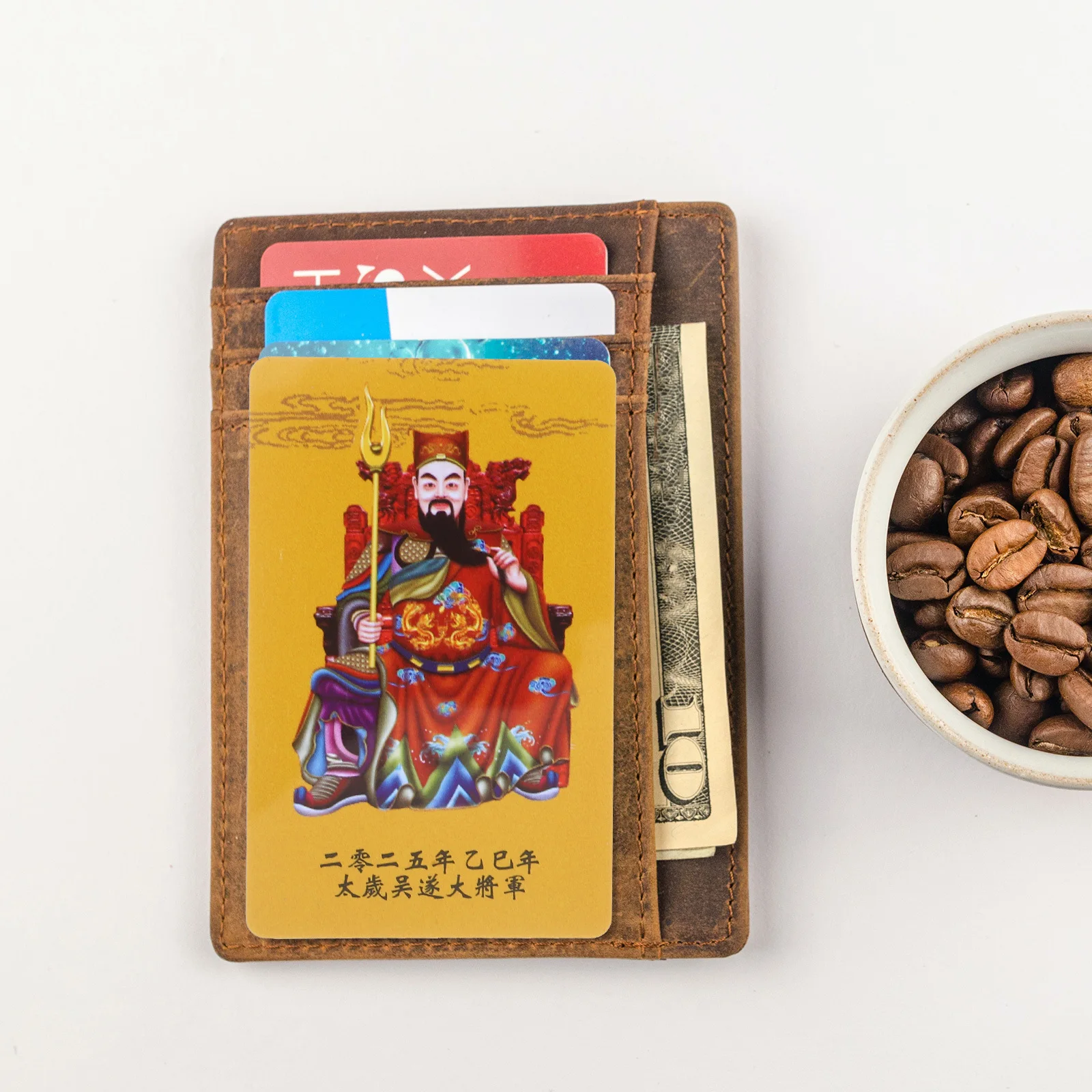 

2Pcs Exquisite Card Snake Year 2025 Blessing Amulet Chinese Feng Shui Protection Fortune Good Luck Decor