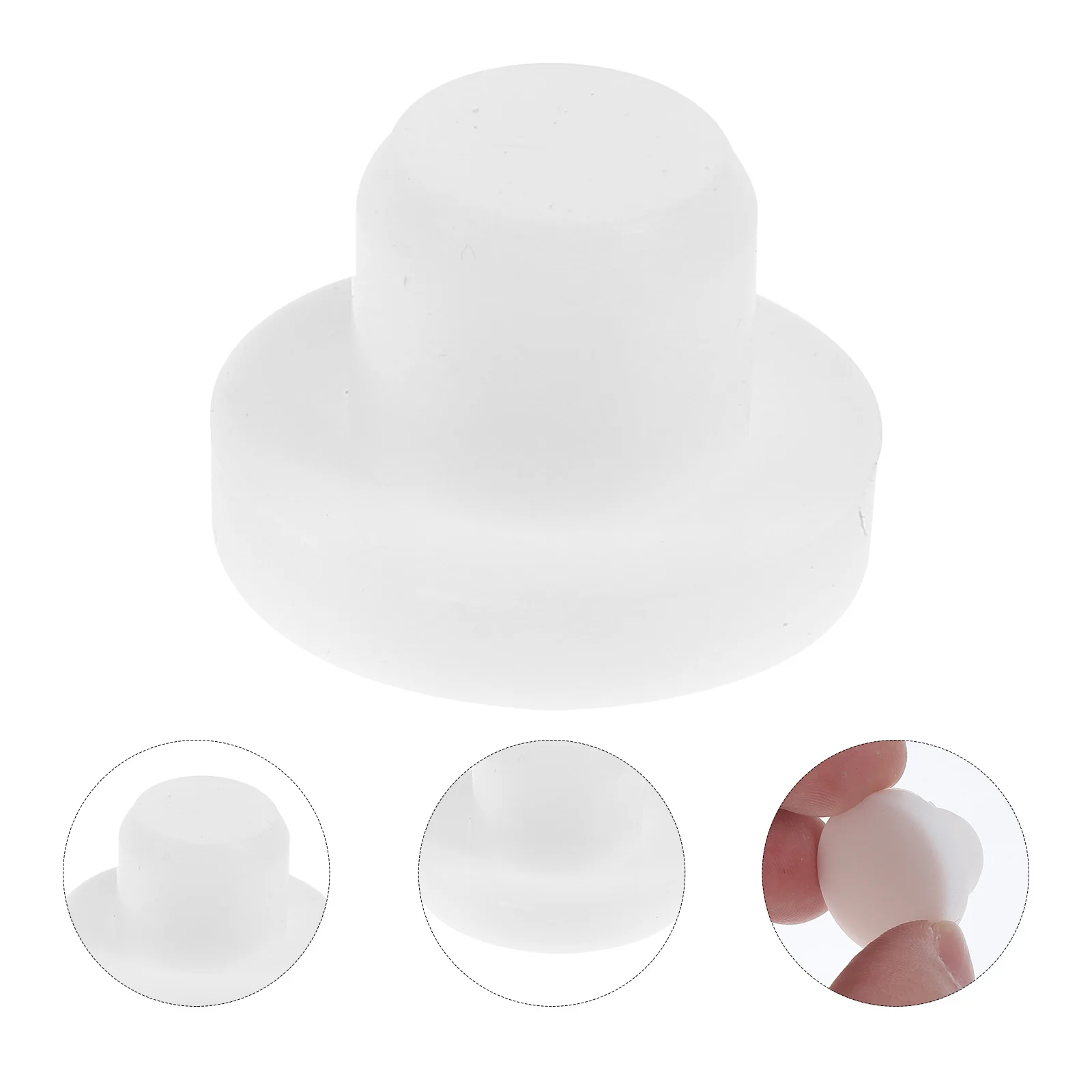 

10pcs Silicone Stoppers For Pepper Shaker Salt Bottle Wine Vial Reusable Sealing Plugs Replacement Set Flower Pot Vase Storage