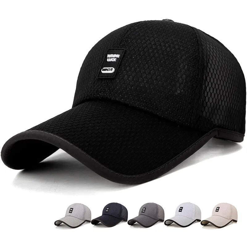 Hat Men Summer Korean Version Mesh Winning Baseball Cap Sun Protection Shade Cap Cap Outdoor Sports Net Cap