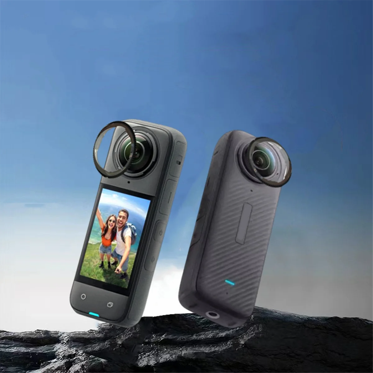 Para Insta360 X4 lente protectora espejo cubierta protectora de cámara