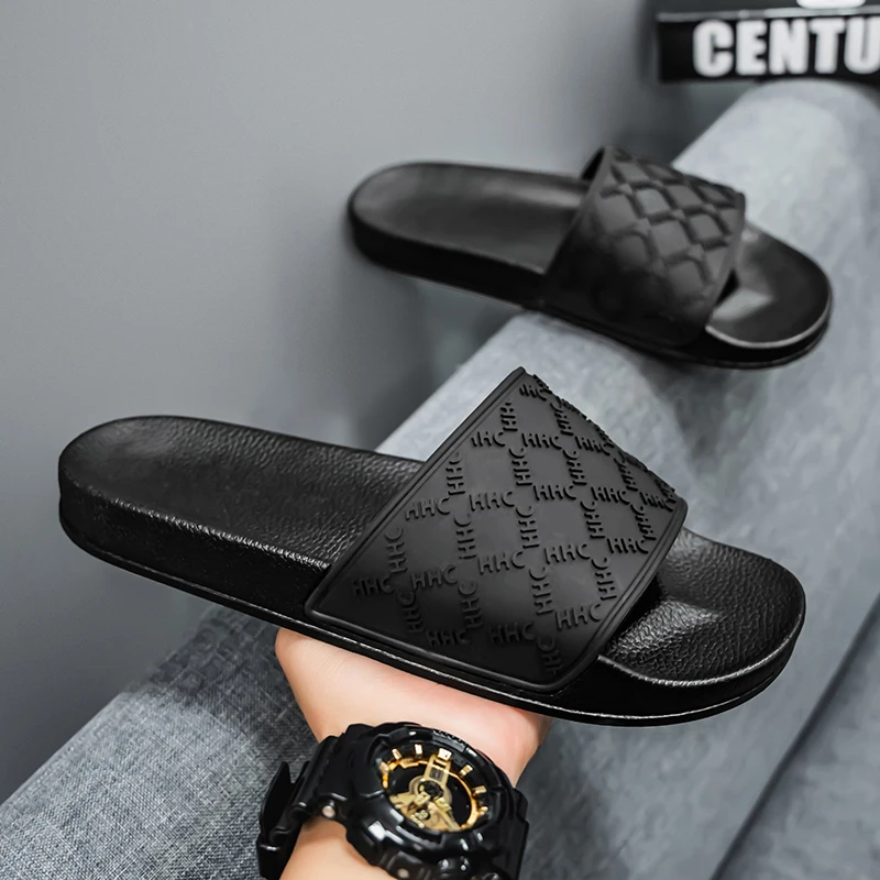 

Мужские домашние тапочки: легкие летние сандалии нового стиля, повседневные, с ретро-узором, нескользящие, быстросохнущие