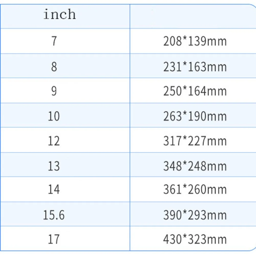 7-17 Inch Neoprene Soft Sleeve Tablet Case Fall Prevention Shockproof Neoprene 7-17 Inch PC Case Waterproof Protective Bag