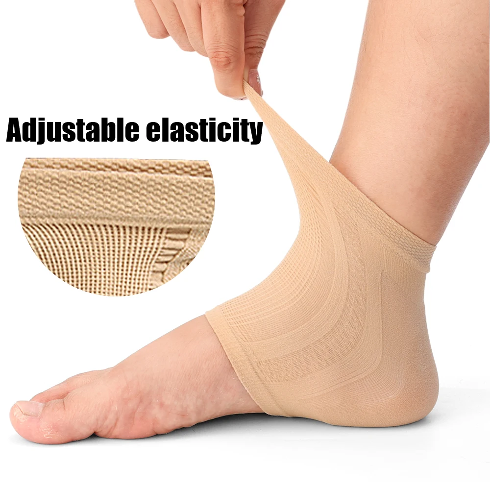 Silicone Heel Protector Relief Painness Spur Pads Insert Breathable Fasciitis Heel Pain Reduce Pressure Unisex Foot Care Tools