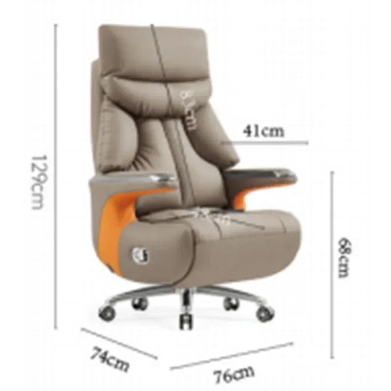 B18- Chair Backrest Long Sitting Office Chair Single Armrest Electric Office ChairN4