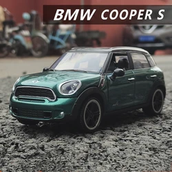 1:24 Mini Cooper S Countryman Alloy Mini Car Model Diecast Metal Toy Vehicles Car Model High Simulation Collection Children Gift