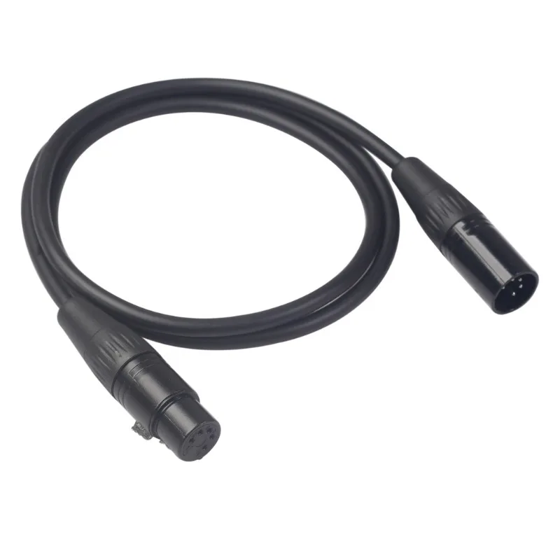 

Zinc Alloy Silver Plated Plug Double-layer Shielded Wire XLR Five Core Canon Male To Female Mixing Console Camera Audio Cable