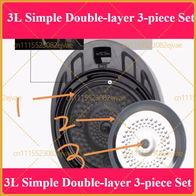 Replacement Sealing Ring Kit For CUCKOO Rice Cooker 3L Thin Double Layer 3pcs Hp0660sr N0660sr Rice Cooker Gasket Accessories
