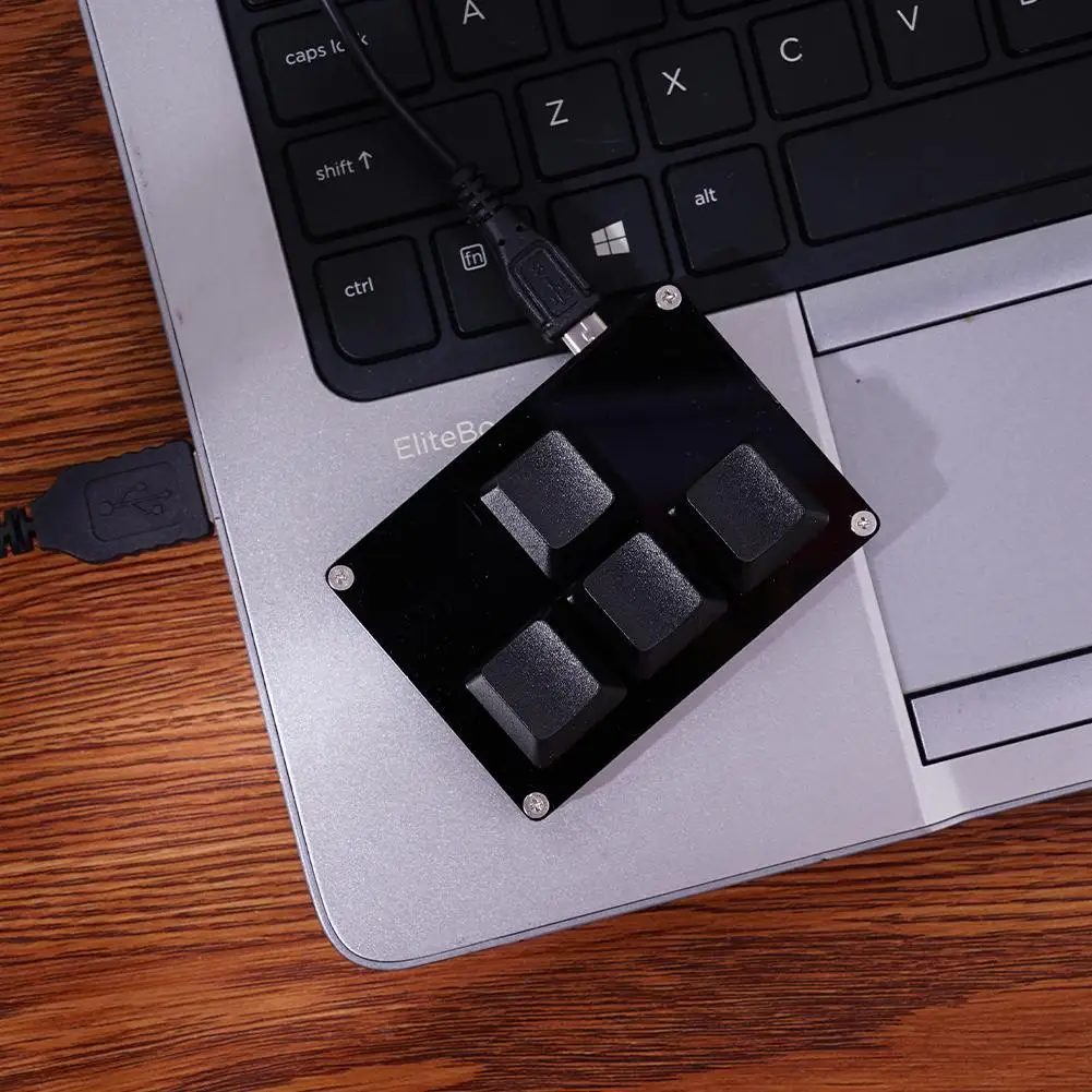 4-клавишная мини-клавиатура с красным переключателем, программируемая игровая механическая клавиатура, USB-клавиатура на заказ для ноутбука, ПК D7L8