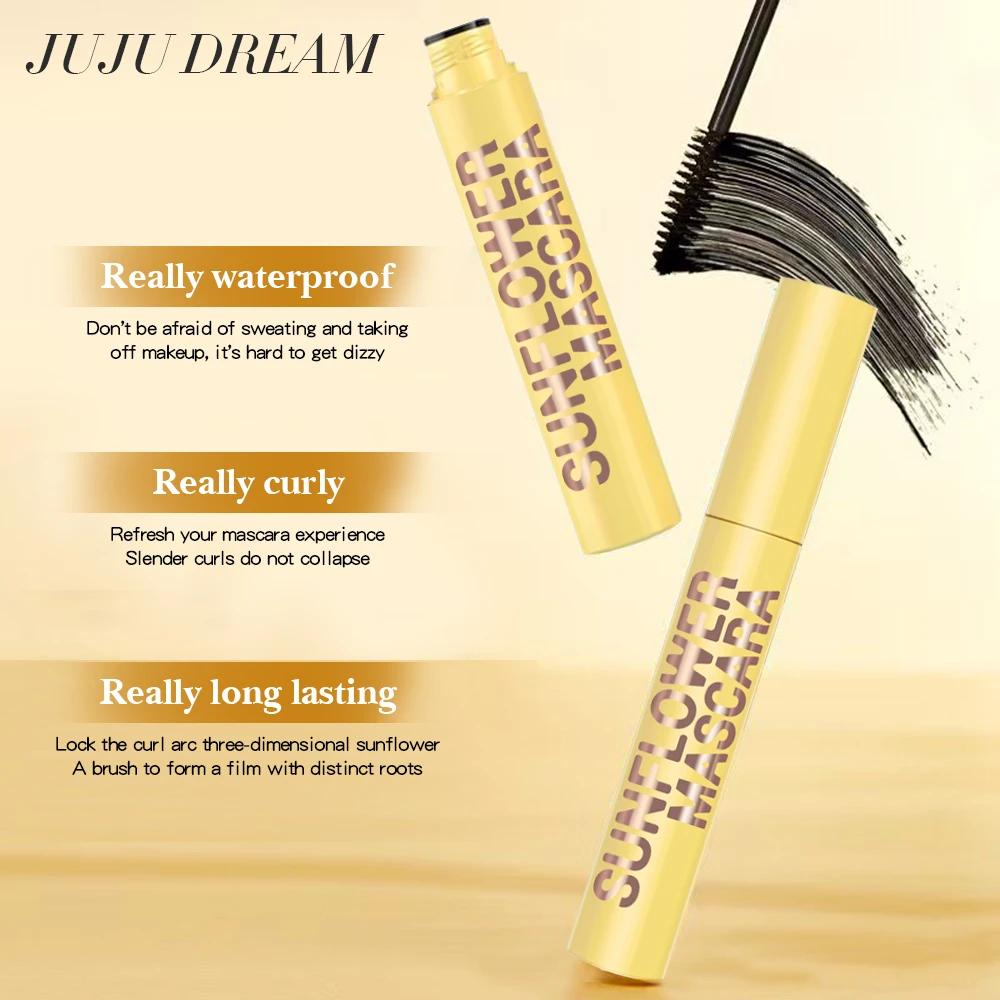 Mascara arricciante nero impermeabile a lunga durata |   Asciugatura rapida, volumizzante e levigante, senza macchie, ad asciugatura rapida
