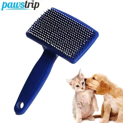 Pet Needle Combs Massage Pet Hair Remover Brush Cats Fur Cleaning Stainless Non-Slip Flea Chihuahua Pet Grooming Dog Supplies