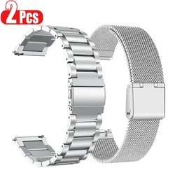 Bracelet en acier inoxydable, 20mm, pour Amazfit GTS 4 3 2 Mini montre intelligente, accessoires en métal