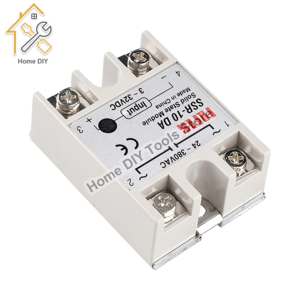 SSR-25DA SSR-40DA SSR-40AA SSR-40DD SSR 10A 25A 40A 60A 80A 100A DD DA AA Solid State Relay Module for PID Temperature Control