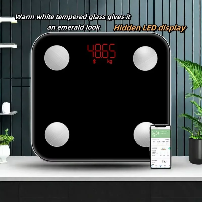 Accurate weight measurement intelligent body fat scale weight body fat scale LED household human body digital electronic scale