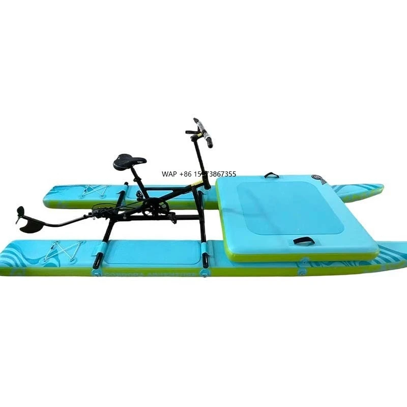 

Надувной водный велосипед с индивидуальным логотипом для аквапарков и отдыха на пляже, доступен оптом