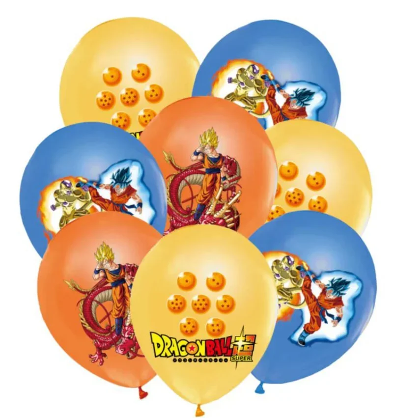 Dragon Ball Goku Tema Decorazioni per feste di compleanno per bambini Set di stoviglie Palloncini Sfondo Baby Shower Anime Boy Party Supplies 2023