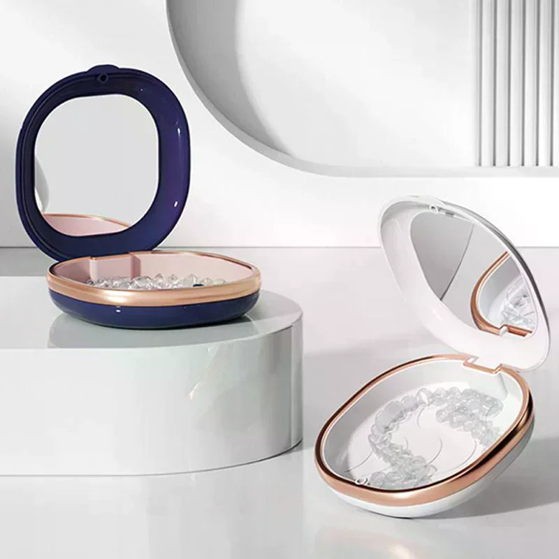 

1Pcs Braces Case Dental Retainer Box Case Magnetic Aligner Mouth Guard Container For Teeth Travel False Denture Boxes