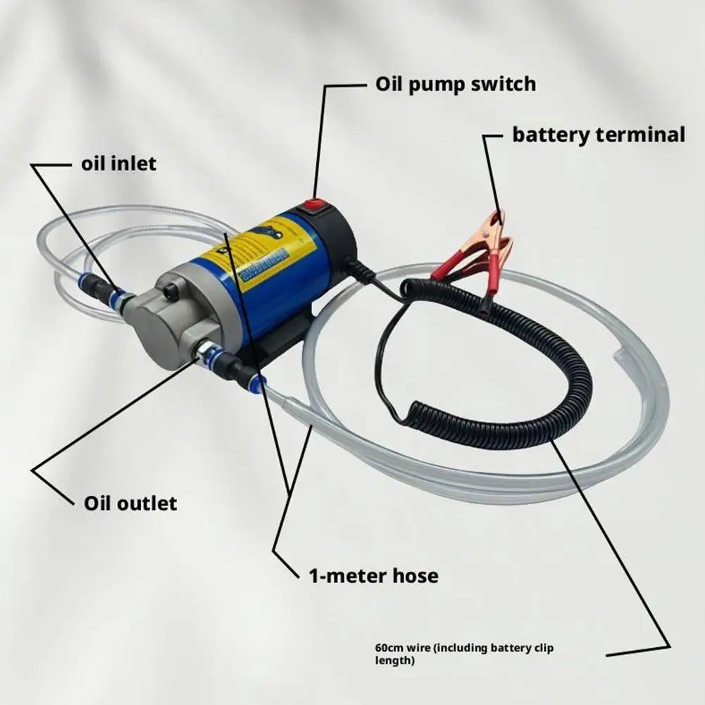 12V 24V ขนาดเล็กเครื่องเปลี่ยนน้ํามันเกียร์แบบพกพาปั๊มน้ํามันรถยนต์น้ํามันไฟฟ้าน้ํามันปั๊มเติมน้ํามันปั๊ม