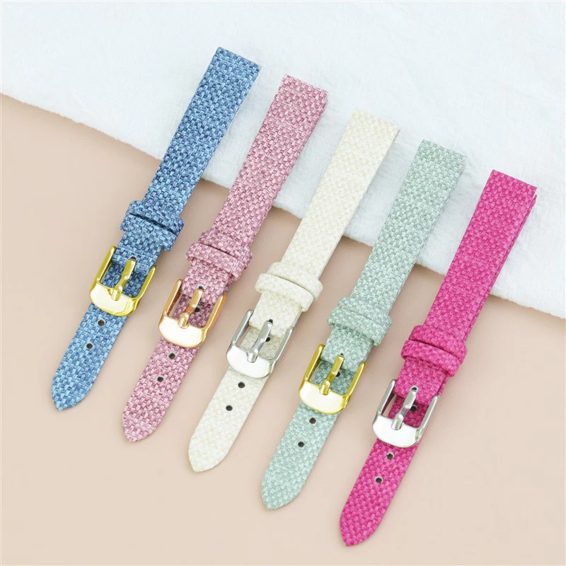 Vintage Retro Denim Nylon Watch Strap Canvas Band 10 12 14 16 18 20mm 22mm Bracelet Wristbelt for Samsung for Amazfit for Huawei