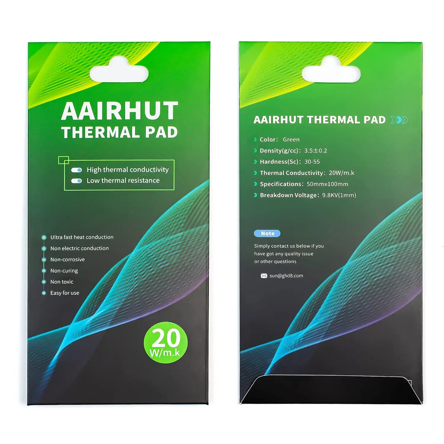 

Высокоэффективная термопрокладка, 20 Вт/м·К, 100x50x0.5 мм, силиконовая, с двойным клеевым слоем для ПК, ноутбуков, PS4/PS5, SSD, RAM