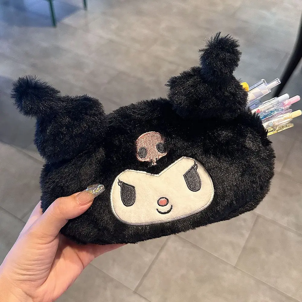 

Cinnamoroll Miniso Pen Case Cute Modelling Plush Fur High-capacity Pencil-box New Ashion Delicate Good-looking Pen Case