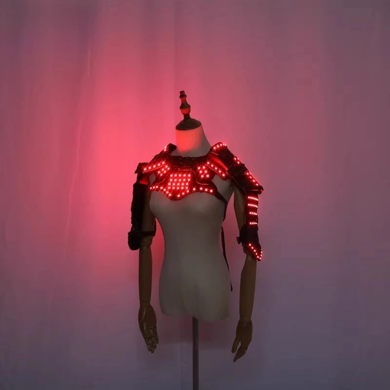 Costume lumineux LED, gilet châle, discothèque, vêtements de spectacle sur scène, Costume de Cosplay d'halloween
