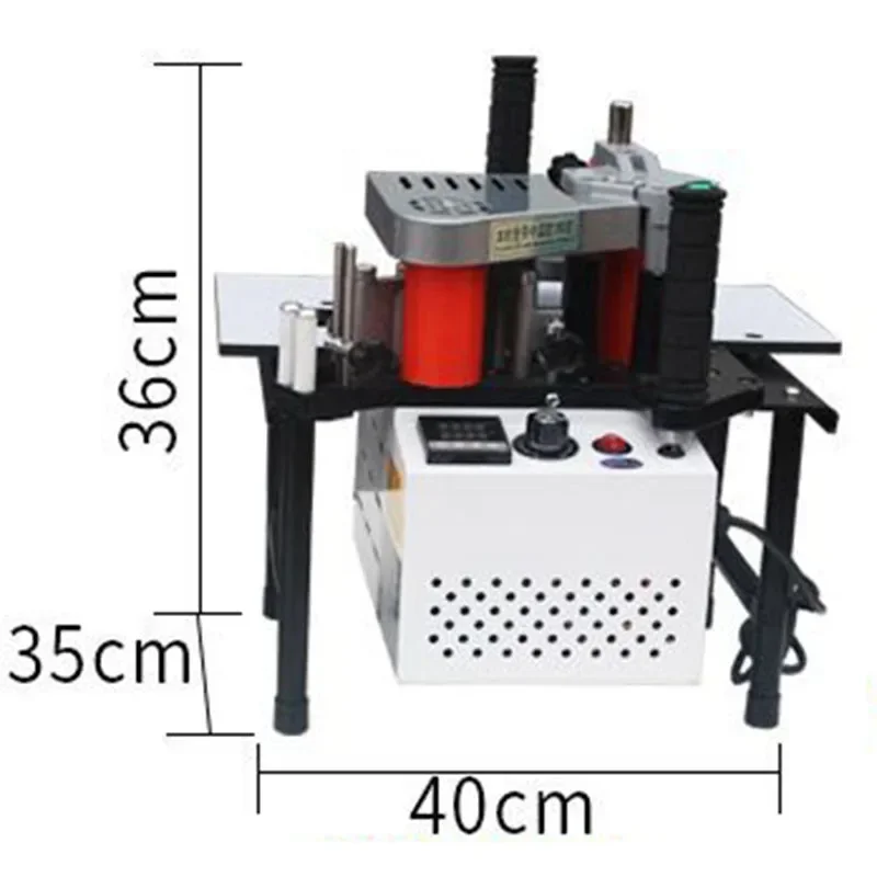 1100W Small Manual Edge Banding Machine Double Side Gluing Portable Edge Bander Woodworking Edge Banding Machine 220V Factory