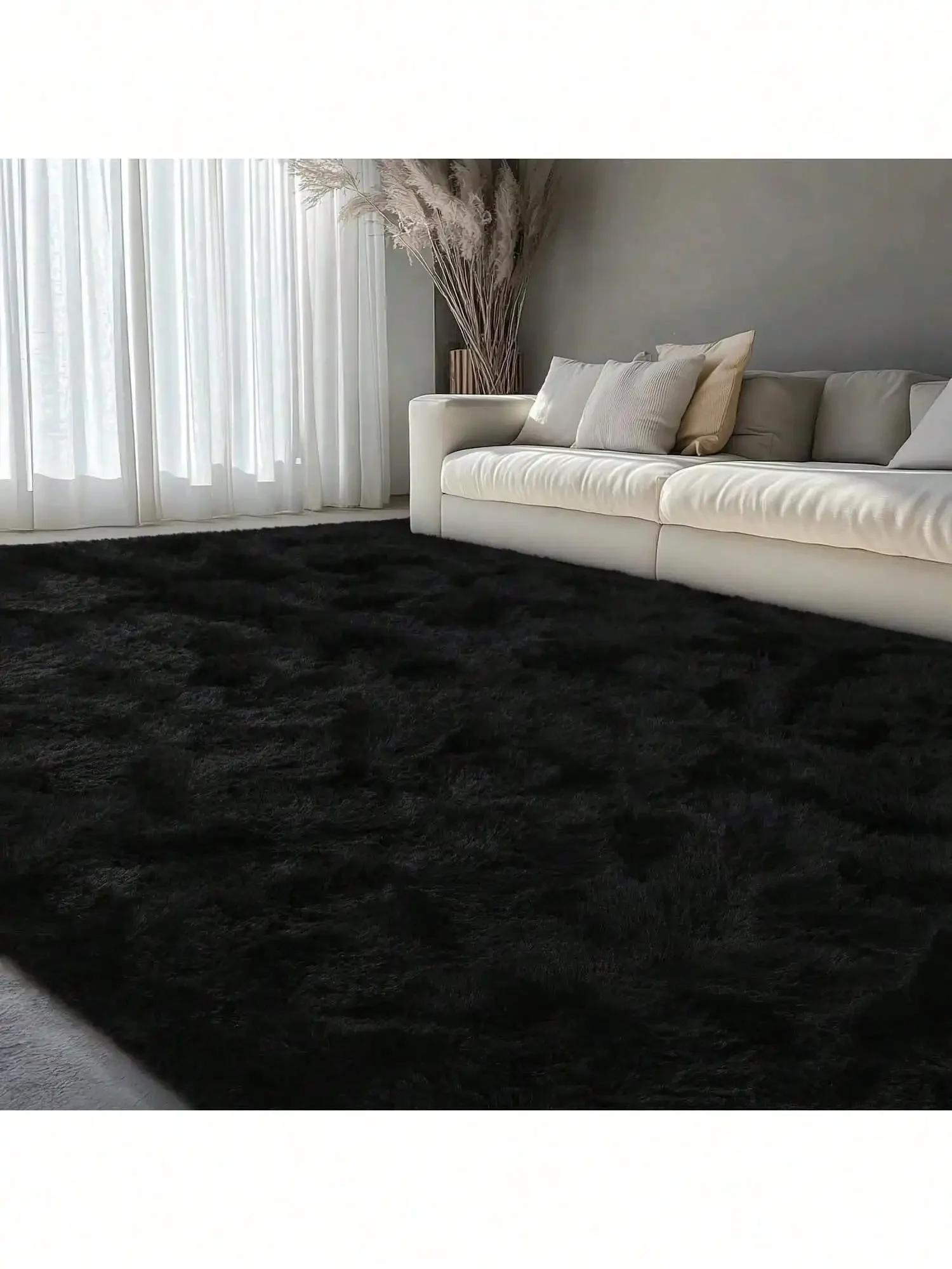 eluckya Plush And Thick Long-Pile Carpet, Super Soft And Comfortable Rug, Non-Slip Thick Pile Carpet, Suitable For Bedrooms, Living Rooms, Bathrooms, Dorm Rooms, Room Decor, Kitchen Essentials, Family Gatherings, Valentine's Day, Birthday Parties, Home De
