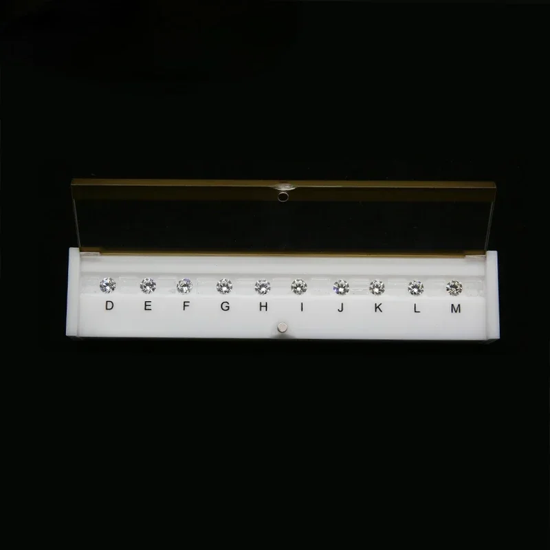 Hot Sales1carat Diamond Color Grade Tester D,E,F,G,H,I,J,K,L,M,N Cz Masterset Refer To GIA 4C's Standanrd DIAMOND TOOL