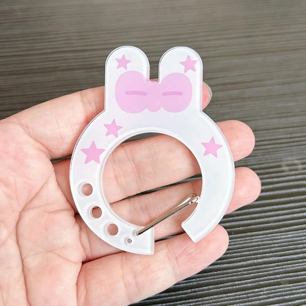 

Cartoon Cute Carabiner Keychain Ins Acrylic Musical Notes Mobile Phone Pendant Backpack Hanging Diy Bag Accessories Holiday Gift