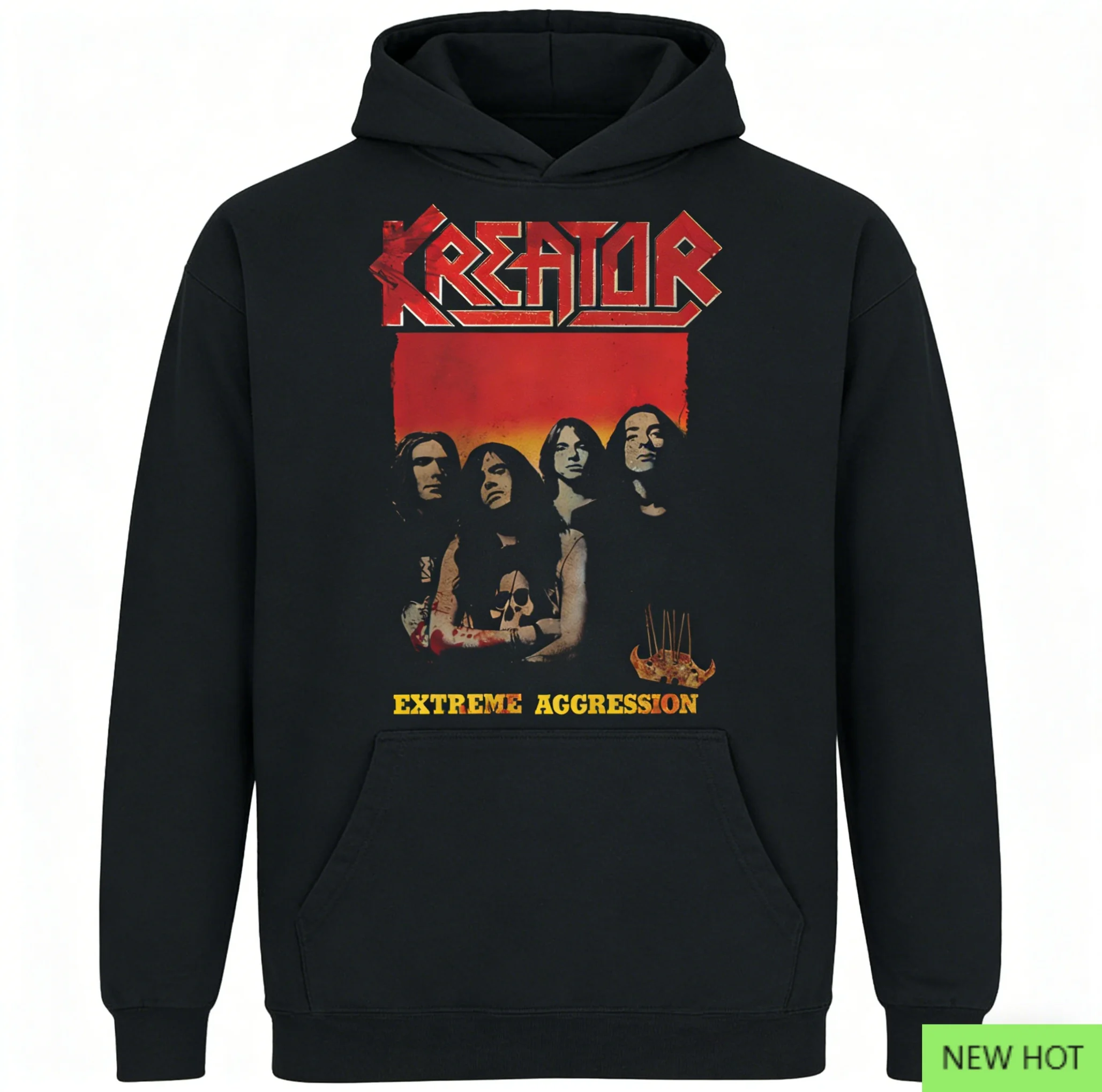 

Толстовка Kreator Extreme Aggression, толстовка Thrash Metal, идеально подходит для фанатов, которая любит немецкий трэш и агрессивную атмосферу